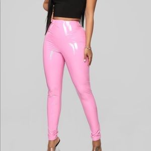 Fashion nova vinyl pants